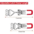 8pack 360lbs Quick Release Latch for Door Latch Hook Toggle Clamp
