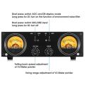 Dual Analog Vu Meter Mic/line Sound Level Meter Rca/xlr Switcher