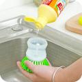 Kitchen Wash Tool Pot Dish Plastic Brush with Washing Up Liquid Soap
