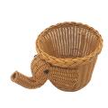 Handmade Bamboo Elephant Wicker Picnic Basket Fruit Storage Basket