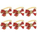 Napkin Rings Set Of 6, Butterfly Knot Napkin Ring for Wedding
