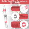 500 Pcs 22-18 Awg Red Solder Seal Wire Connectors Solder Waterproof
