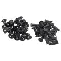 25 Pcs Plastic Push In Car Bumper Fender Door Rivets Clip 10mm Hole