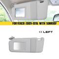 For Toyota Venza Driver Left Side Grey Sun Visor with Mirror