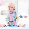 2pcs Sippy Cup Straw Silicone Double Handles for Baby with Straw Lid