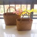 Seaweeds Woven Flower Basket Succulent Storage Basket Picnic Basket S