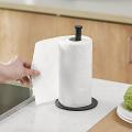 Desktop Roll Paper Holder Kitchen Stainless Steel for Kitchen Black