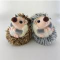 Cute Hedgehog Plush Keychain Mobile Phone Toy Brown Anime Fur Gifts