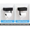 Toilet Paper Holder with Shelf,flushable Wipes Dispenser,for Bathroom