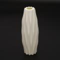 Home Plastic Vase White Imitation Ceramic Flower Basket (white)