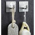 Hooks Self-adhesive Towel Hooks 12 Pieces,stainless Steel Silver
