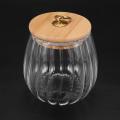 Sealed Transparent Glass Seasoning Pot with Lid,tea Storage Jar, A