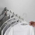 Polished Swivel Clothes Hangers Stainless Steel Wall Mount Hanger