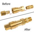 3/8 Inch Natural Gas Quick Connector 1lp Propane Adapter Fittings