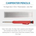 Solid Carpenter Pencils Set for Construction with 12 Refill Tool