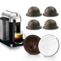 6pcs Reusable Coffee Capsule Cup Filter for Nespresso Vertuo-150ml