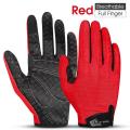 West Biking Sports Cycling Gloves Press Screen Men Women,red M