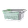 Over The Sink Colander Strainer Basket, Double Layered