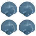 Multi-purpose Plastic Bowls Shell Shape Plate, Snack Serving Tray C