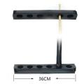 6 Holes Pool Stick Holder Stand Billiard Tool Space Saving Wall Mount