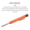 Carpenter Pencil,1pcs Solid Work Pencil Set with 12 Refill Leads B