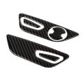 For Ford Mustang Carbon Fiber Seat Adjustment Button Stickers 5pcs