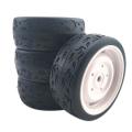 4pcs 12mm Hex 66mm Rc Rubber Tires Wheel Rim for 1/10 Model Tires A