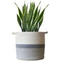 Large Woven Rope Plant Basket Storage Cotton Rope Plant Baskets -s
