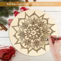 12 Inch Unpolished Wooden Circle for Handicrafts 5 Pcs-blank Wooden