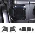 4pcs Smoked Black Rear Tail Light Hoods for Jeep Wrangler Jl 18-22 B