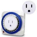 24 Hour Timer Socket 230v Wall Outlet Protector Energy (us Plug)