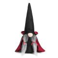 Halloween Dwarf Decoration Faceless Doll Black Witch Cloak Hat Gift