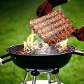 Rib Roasting Rack Holds 4 Ribs,slot Bbq Stand with 2 Easy Grip