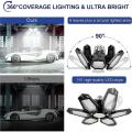 6 Panels Deformable Super Bright Led Garage Ceiling Lights