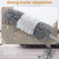 Microfiber Feather Duster 5 Pieces with Extension Rod Reusable