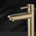 Bathroom Basin Faucet Cold Sink Single Lever Sink Faucet Gold-182mm