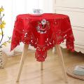 Christmas Embroidered Table Cloth,for Restaurant Dinning Party,33inch
