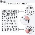 8 Sheets Self Adhesive Vinyl Letters Numbers Kit, Diy Decal for Signs