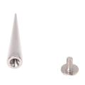 10 Set Silver Screw Bullet Rivet Spike Studs Spots Diy Rock Punk