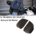 1set Motorcycle Side Widened Windshield Deflector Wind Shield Screen