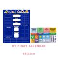 Magnetic First Calendar Time Month Date Day Season Toy for Boys Girl