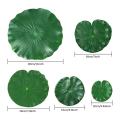 20 Pieces 5 Kinds Artificial Floating Foam Lotus Leaves Lily Pond