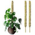 2 Pack 25 Inch Real Moss Pole for Monstera Plant Stakes, Sphagnum