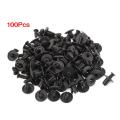 8mm Hole Dia Plastic Rivets Fastener Fender Bumper Push Pin Clips X100