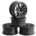 4pcs 24mm Hub Wheel Rim Tires Tyre for 1/10 1:10 Off-road Rc