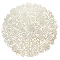 Placemats Set Of 6 Hollow Out Blooming Rose Place Mats (gold)