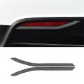 For Tesla Model X 2014-2022 Carbon Fiber Car Rear Fog Lamp Trim Cover