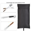 Barbecue Tool Pouch Foldable Bbq Kits Carrying Storage Pouch Picnic