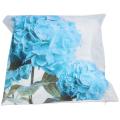 Teal Hydrangea Pillow Case Sofa Cushion Cover Home Decor 18x18 Inch
