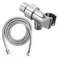 59 Inch Stainless Steel Shower Hose with Adjustable Shower Arm Holder